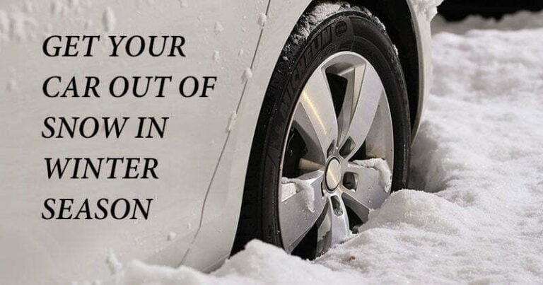 How to get car out of snow in winter season